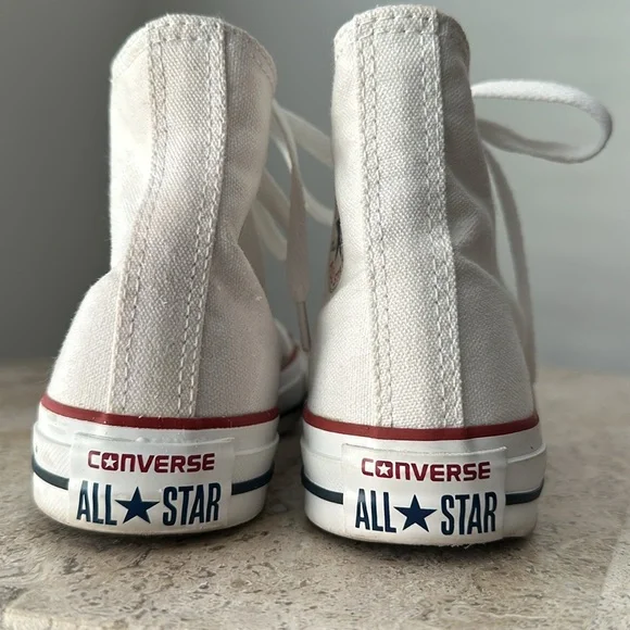 Converse White High-Top Sneakers - Picture 8 of 8